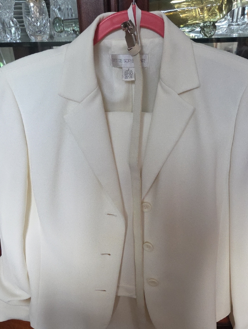 Petite Sophisticate Ivory Tailored Blazer Jacket
